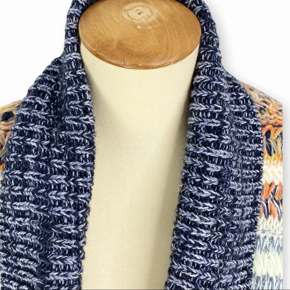 ANTHROPOLOGIE KNITTED & KNOTTED Michela Cardigan Red Motif NWT Size Small - Picture 9 of 13